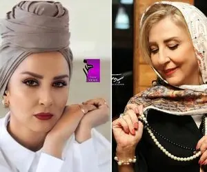 جواهرات گرون و لاکچری "مرجانه گلچین" رو باخ؛ مانتو جواهردوزی و جوجه روسری چه نشسته بهش!