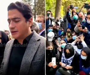 آواز ماندگار؛ همایون شجریان سرمزار پدرش چه جیگر سوز بین این همه ملت آهنگ جانا رو خوند