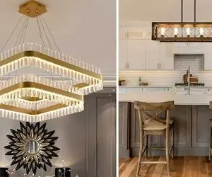 لوستر آشپزخونه به مدرن ترین اشکال / این فضا هر مدلی رو دوست نداره بهش اینجوری توجه کن