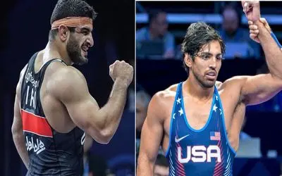 ساعت کشتی کامران قاسمپور و زاهید والنسیا در قهرمانی جهان کرواسی شنبه 22 شهریور