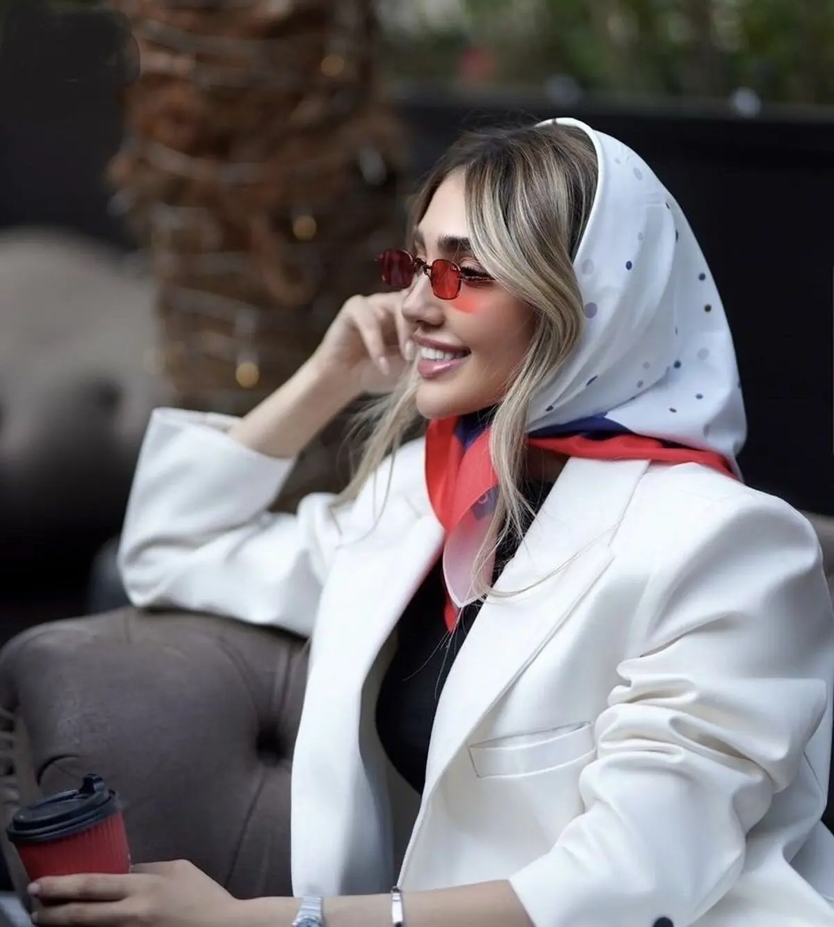 استایل با مینی اسکارف