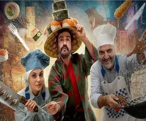 سکانس خندان/نیما و شیدا با ماچا ادای جدید آبرو واسه استادی نزاشتن/میگه با مرغ عالیه