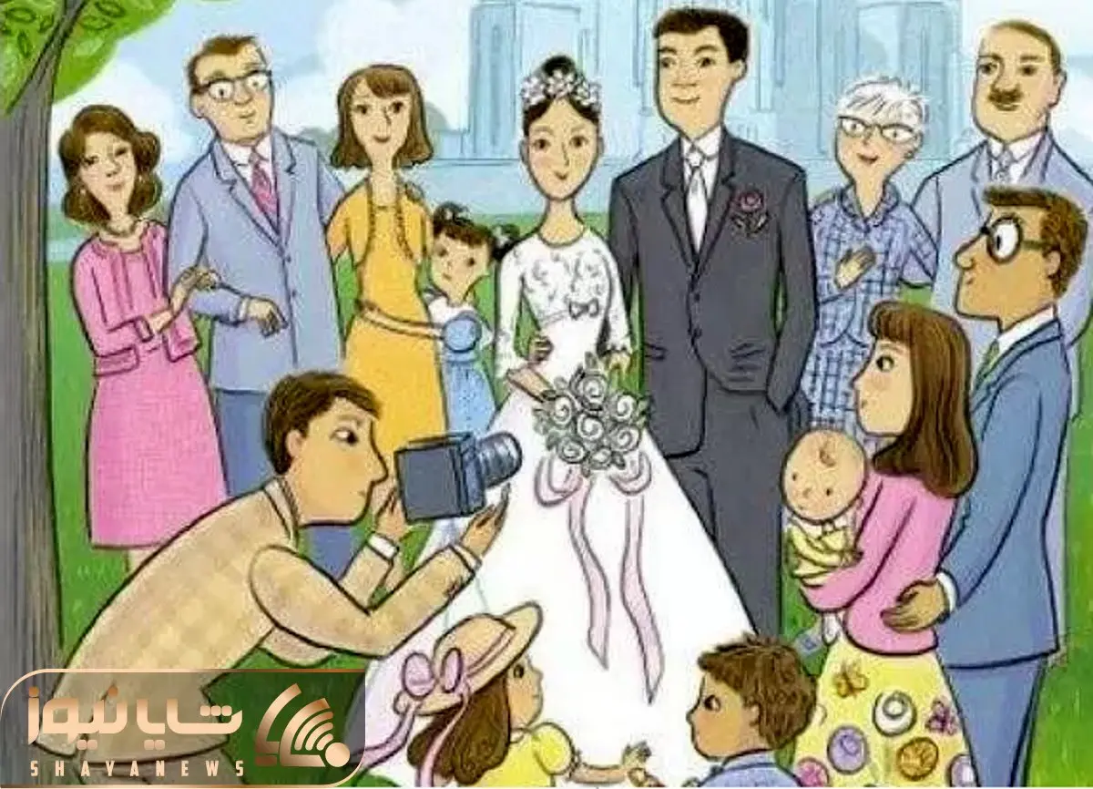 بازی فکری؛ اگه از عقاب هم تیزبین تری تو این جشن عروسی خوش ویو شانه آبی رو بیاب