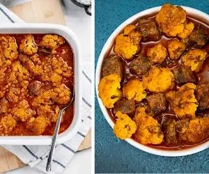 طرز تهیه خورش گل کلم خوشمزه و لذیذ / یه غذای متفاوت پاییزی که حرف نداره