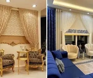ترندهای امسال پرده پذیرایی نشیمن و اتاق ها؛ سبکای مینیمال و مدرن با پارچه و رنگ محبوب