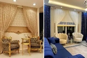 ترندهای امسال پرده پذیرایی نشیمن و اتاق ها؛ سبکای مینیمال و مدرن با پارچه و رنگ محبوب