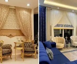 ترندهای امسال پرده پذیرایی نشیمن و اتاق ها؛ سبکای مینیمال و مدرن با پارچه و رنگ محبوب