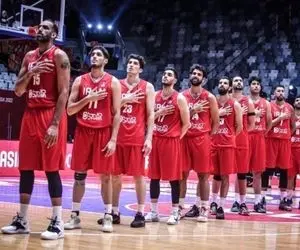 تیم ملی بسکتبال ایران برنده بازی با استرالیا