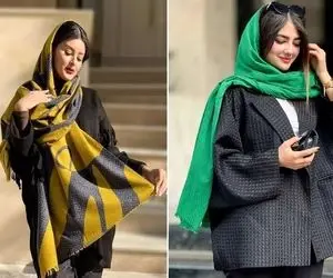 رنگ شال مناسب با مانتو مشکی؛ اینجوری تیپت انقد به چشم میاد که آینه با دیدنش ترک بخوره