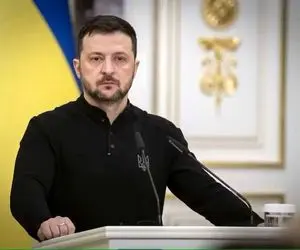 زلنسکی از بسته جدید تحریم‌ها علیه روسیه  و ایران خبر داد 