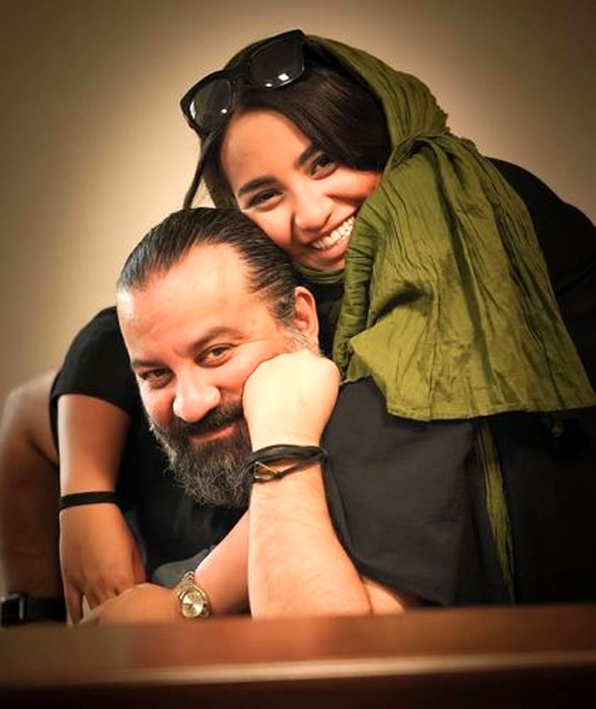مهراب قاسم خانی و دخترش