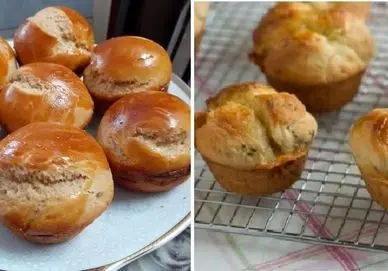 طرز تهیه نان فنجانی / دستور عالی برای پخت یک نون خونگی خوشمزه