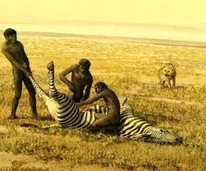 رموز کهن؛ ویدیوی شبیه‌سازی شده از شکار توسط انسان‌های نخستین‌‌؛ غم نان از اول بوده