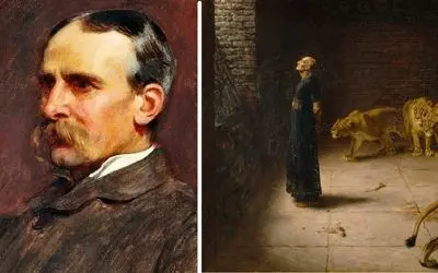 تابلوهای مشهور؛ ایمان راستین، تو را در قفس شیرها هم سالم نگه می‌دارد! 