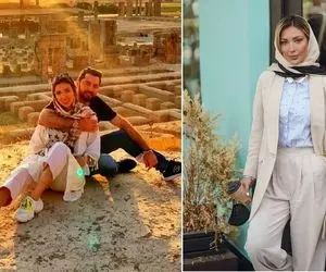 زنِ بهرام رادان یجور تیپ زده حارجکی طووور؛ خانوم با لباس تو خونه آویز انداخته سکه ای!