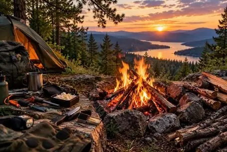 ساخت آتش‌زنه قوی با 2 قلم برای طبیعت‌گردی؛ روشی برای روشن کردن چوب‌های خیس