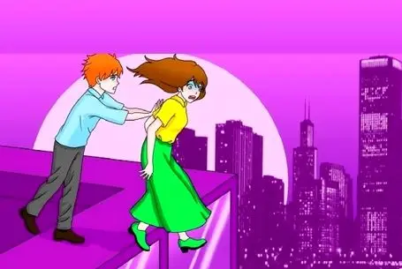 بازی فکری؛ اگه تو دعواها میفهمی کدوم طرف مقصره بگو مرد چرا میخواد زنشو پرت کنه پایین