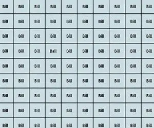 بازی فکری؛ فقط تیزبینا میتونن کلمه BALL را میون دریایی از کلمات BILL تشخیص بدن