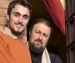 رخت عزای حسین انتظامی و ابراز همدردی خاص سید حسن خمینی با او