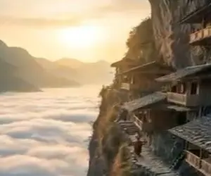 معماری خلاقانه؛ جایی از کوه خونه ساختن که هواپیما هم تا اون ارتفاع نمیتونه اوج بگیره