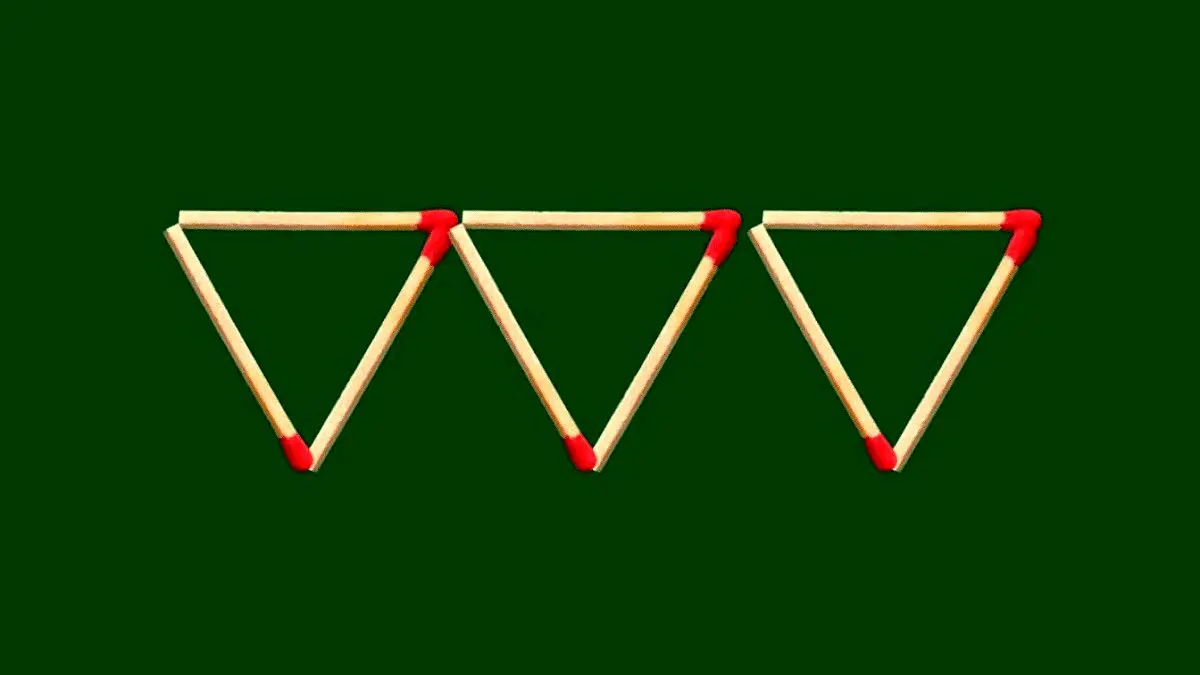تست-هوش-درست-کردن-5-مثلث-3-تایی