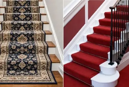انواع فرش راه پله (پلی‌پروپیلن، اکریلیک، پشمی، نایلونی)؛ ایده آل ترین جنس، طرح و رنگ