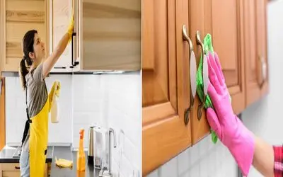 چربی‌ های کله‌ شق و کنه کابینت دیگه دردسر نیستن/ با مواد خونگی بدون بشور بساب تمیز کن