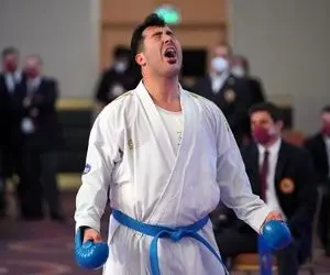 ساعت و حریف مسابقه نیمه نهایی کاراته سجاد گنج زاده در المپیک توکیو