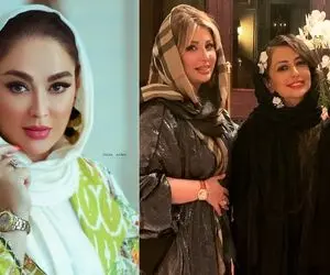 میکاپ عمیقِ "الهام حمیدی" که باس توش شنا کرد؛ مانتو خانوم کُپ قالی کاشونه!  