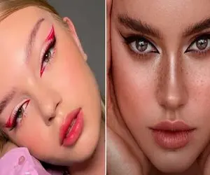 بهترین مدل خط چشم برا خانومایی با چشم ریز که فاصله اش با ابروها کمه؛ ظریف و دخترونه