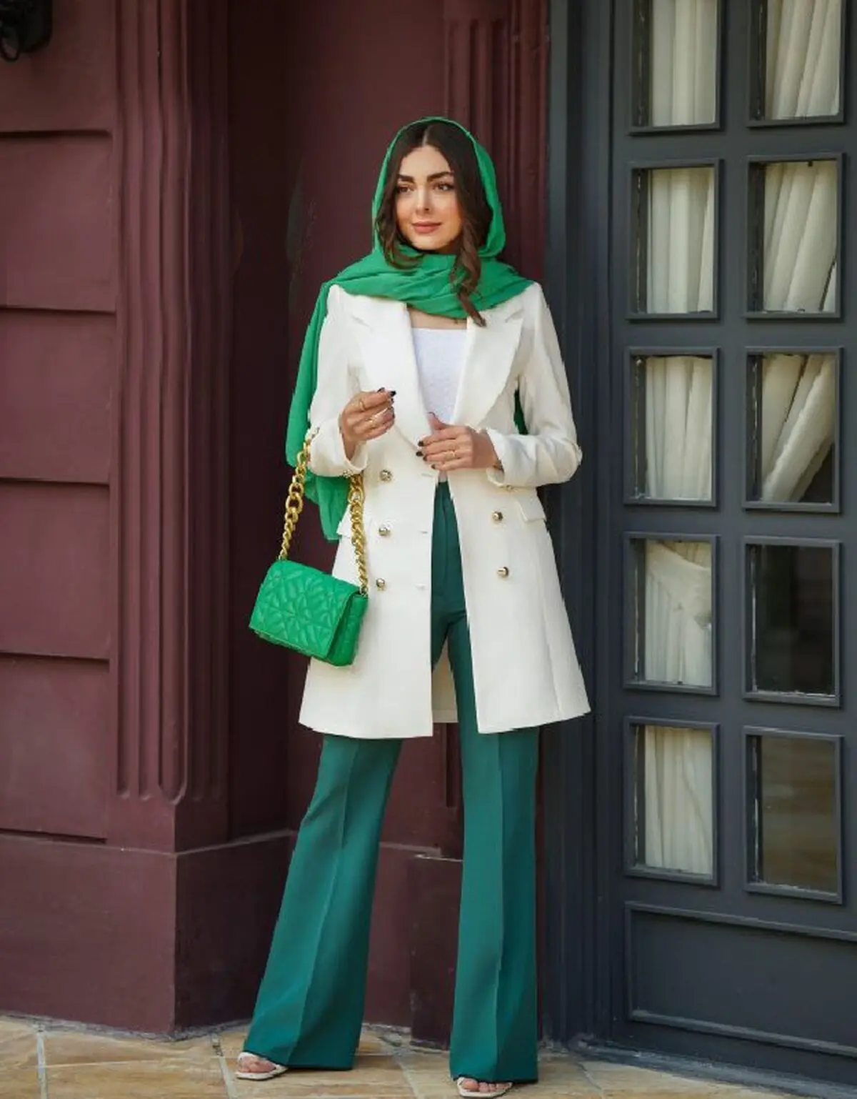 شلوار سبز