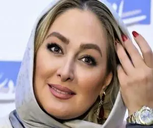 عکس الهام حمیدی با آرایش غلیظ در ماشین! 