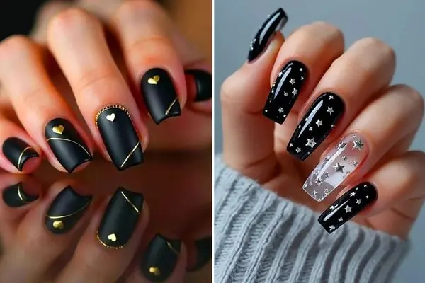 طراحی چیتان پیتان لاک ناخن مشکی / جسور و با دیسیپلین، این دوتارو تو ظاهرت نشون بده