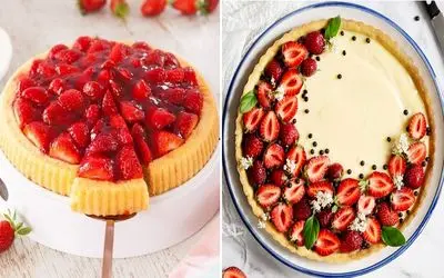 طرز تهیه تارت توت فرنگی / خوشمزه ترین دسر بهاری رو با این دستور درست کنید