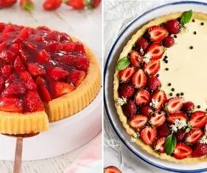 طرز تهیه تارت توت فرنگی / خوشمزه ترین دسر بهاری رو با این دستور درست کنید
