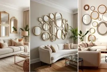 آینه کاری ترند ایده آل دکوراسیون داخلی؛ بالا بردن متراژ راهرو نشیمن و پذیرایی با آینه