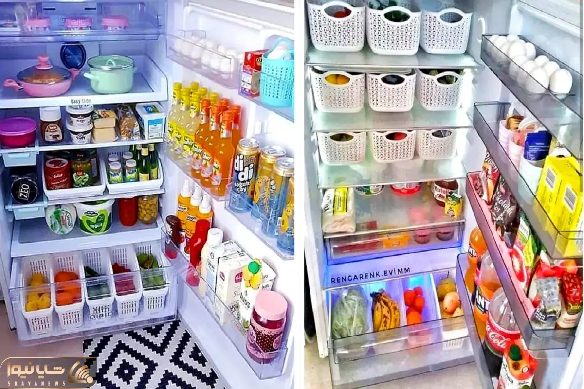 نحوه چیدمان اصولی یخچال و فریزر؛ اینجوری هر خوراکیو سرجای خودش میذاری الکی خراب نمیشه