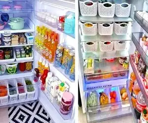 نحوه چیدمان اصولی یخچال و فریزر؛ اینجوری هر خوراکیو سرجای خودش میذاری الکی خراب نمیشه