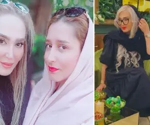 خانم بازیگر همش در حال "دور دور" با دوستاش؛ لبای پروتزش دل میبره!