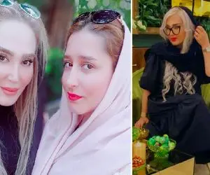 خانم بازیگر همش در حال "دور دور" با دوستاش؛ لبای پروتزش دل میبره!