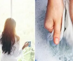 ترفندای خونگی شستن پرده های توری؛ پرده ات رو عین شیشه شفاف کن و با نور خورشید کیف کن