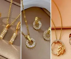 نیم ست طلا؛ مدل های فوق شیک و ایده های روز با طراحی های مدرن برای خاص پسندها