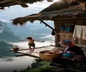 معماری خلاقانه؛ پیرزن دل شیر داره که همجوار دره مرگ خونه ساخته نوه اش دیگه سوپرمنه