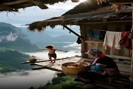 معماری خلاقانه؛ پیرزن دل شیر داره که همجوار دره مرگ خونه ساخته نوه اش دیگه سوپرمنه