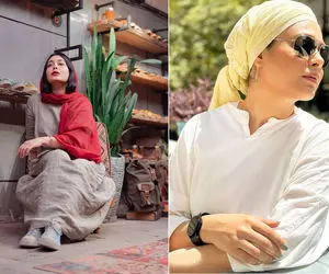 استایل گری آکادمی سانیا سالاری در اکران مطرب؛ ارغوانِ دلدادگان چه خاص شده با لباس قرمز