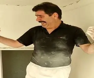 آواز شاد؛ مرد گچ کار رقص قلب شوک زده میره بندری هر کی همکارش باشه عمرا پیر بشه کنارش