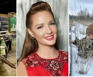 (عکس) ملکه زیبایی اوکراین هم دست به سلاح شد؛  آناستازیا لِنا کیست؟