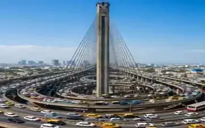 معماری خلاقانه؛ وسط شهر یه پل عظیم ساختن که شرق رو به غرب و شمال رو به جنوب گره میزنه