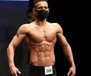 نایب قهرمانی مهاجم سابق پرسپولیس در فیتنس