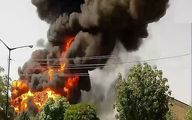 آتش سوزی کارخانه ای در دماوند امروز صبح!